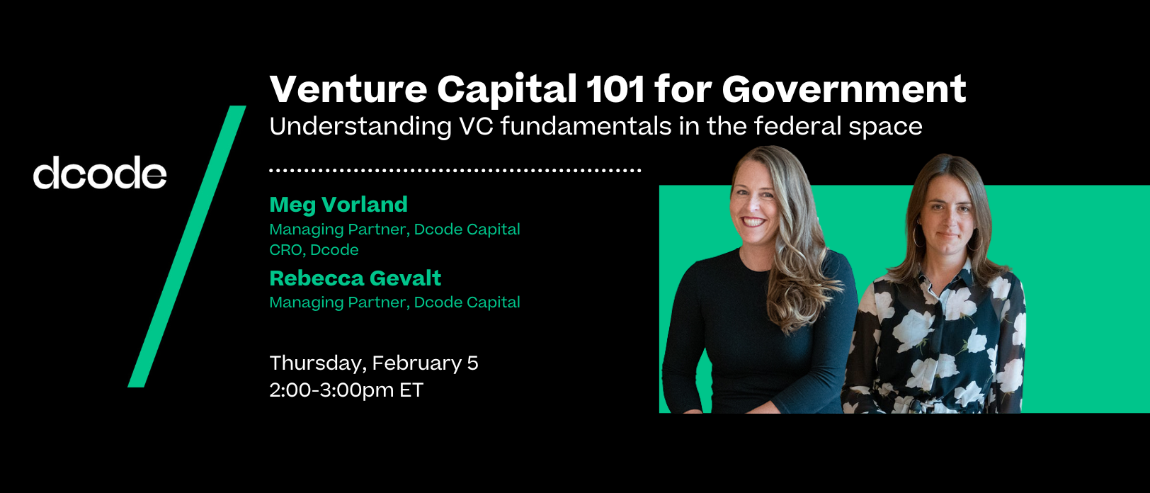VC 101 for Senior Government Leaders